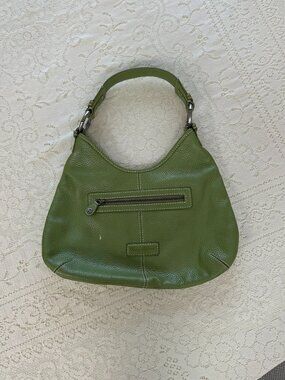 Vintage Y2K Green Leather Tommy Bahamas Shoulder Bag